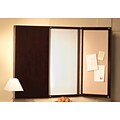 Safco Group Sorrento Veneer Executive Presentation Whiteboard, Espresso, 48H x 48W x 3 1/2D