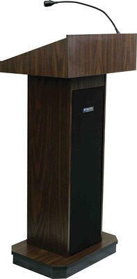 AmpliVox Sound Systems Executive Sound Lectern, Walnut (S505-WT)
