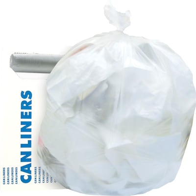 Heritage 4 Gallon Industrial Trash Bag, 17 x 18, High Density, 6 Mic, Natural, 40 Rolls (Z3418RN R