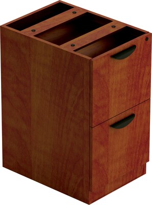 Offices To Go Superior Laminate Desking File/File Pedestal, American Dark Cherry, 15 (TDSL22FFADC)