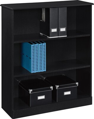 Altra™ Chadwick Collection 3-Shelf Bookcase, Nightingale Black (9494096)
