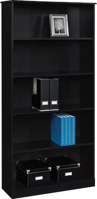 Ameriwood Home Chadwick 5 Shelf Bookcase, Black (9495096)