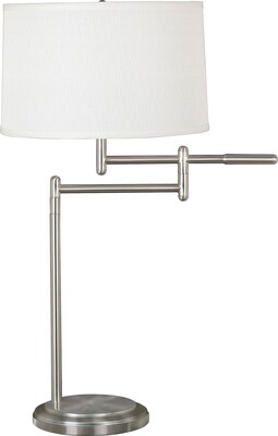 Kenroy Home Theta Swing Arm Table Lamp, Brushed Steel Finish