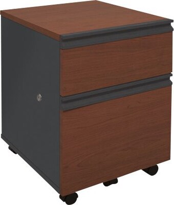 Bestar Prestige+ Mobile Pedestal, Bordeaux Cherry/Graphite