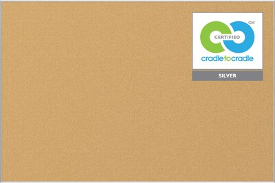 Best-Rite Ultra-Trim Eco Cork Bulletin Board, 3 x 4