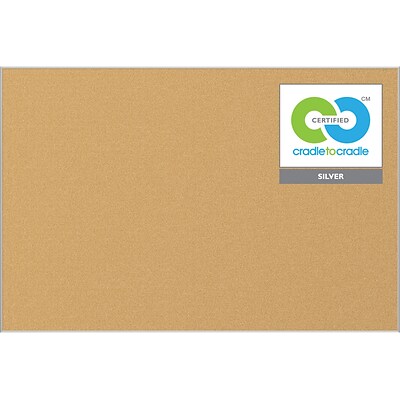 Best-Rite Ultra-Trim Eco Cork Bulletin Board, 3 x 4