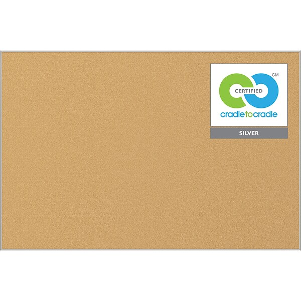 Best-Rite Ultra Trim Eco Cork Bulletin Board, 4 x 8