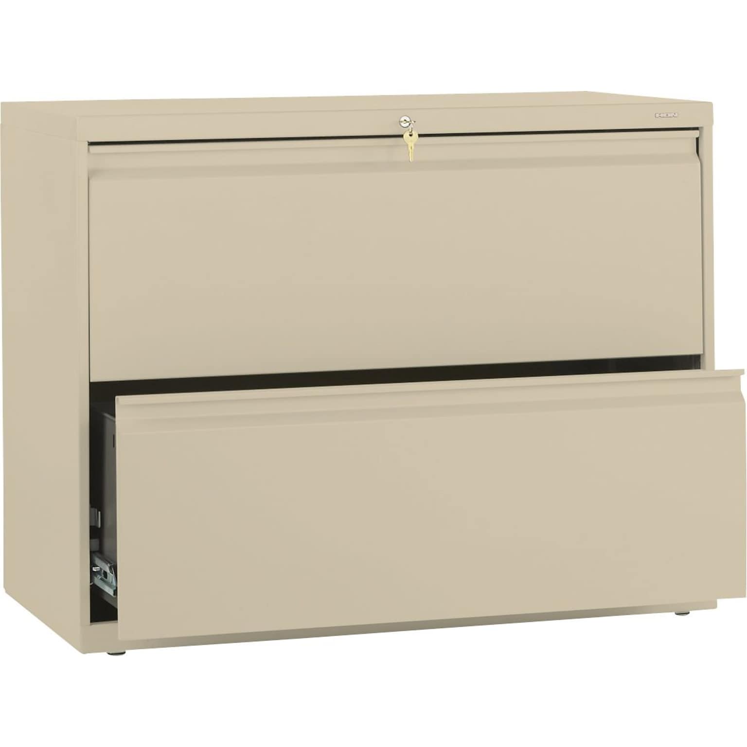 HON Brigade® 800 Series Lateral Files, 2-Drawer, 36W x 18D x 28H, Putty (882LL)