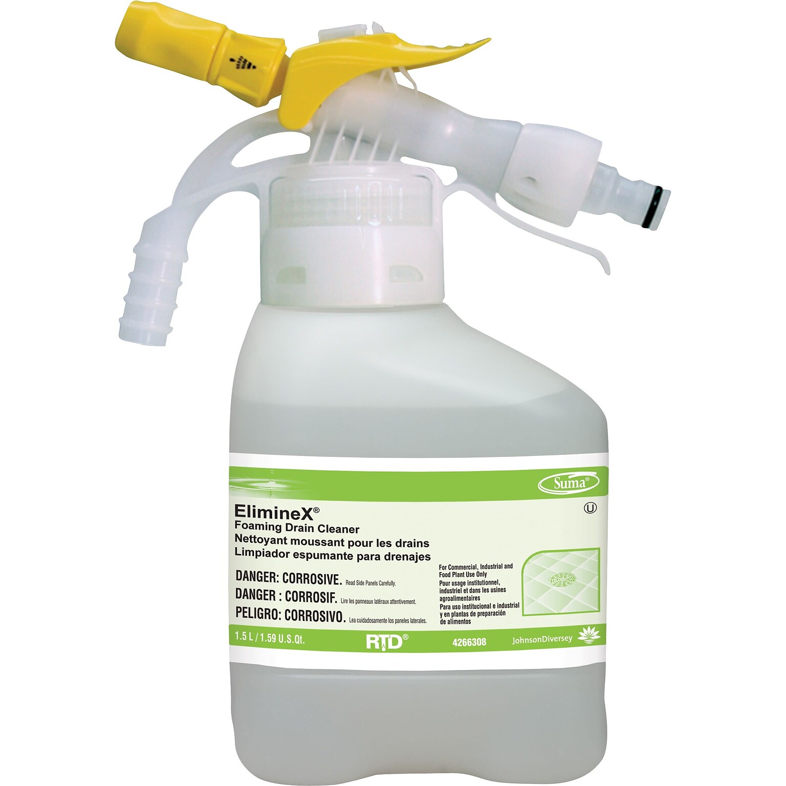 Diversey® Eliminex Foam Drain Cleaner, 2/CT