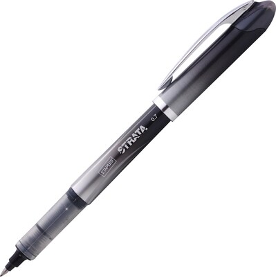 Strata™ Liquid Rollerball Pens, Medium Point, Black, Dozen