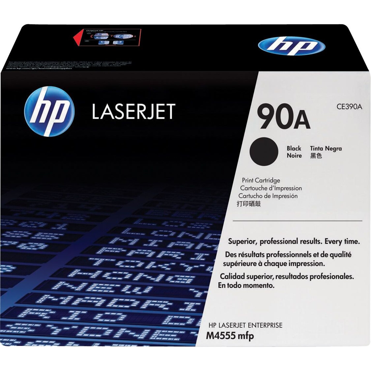 HP 90A Black Standard Yield Toner Cartridge  (CE390A)