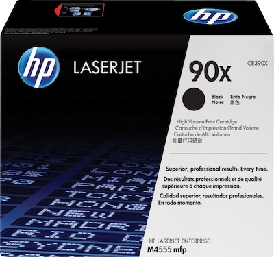 HP 90X Black High Yield Toner Cartridge   (CE390X)