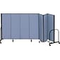 Screenflex® 7-Panel FREEstanding™ Portable Room Dividers, 6'H x 13'1"L, Blue