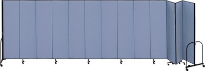 Screenflex® 13-Panel FREEstanding™ Portable Room Dividers, 8H x 241L, Blue