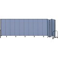 Screenflex® 13-Panel FREEstanding™ Portable Room Dividers, 8H x 241L, Blue