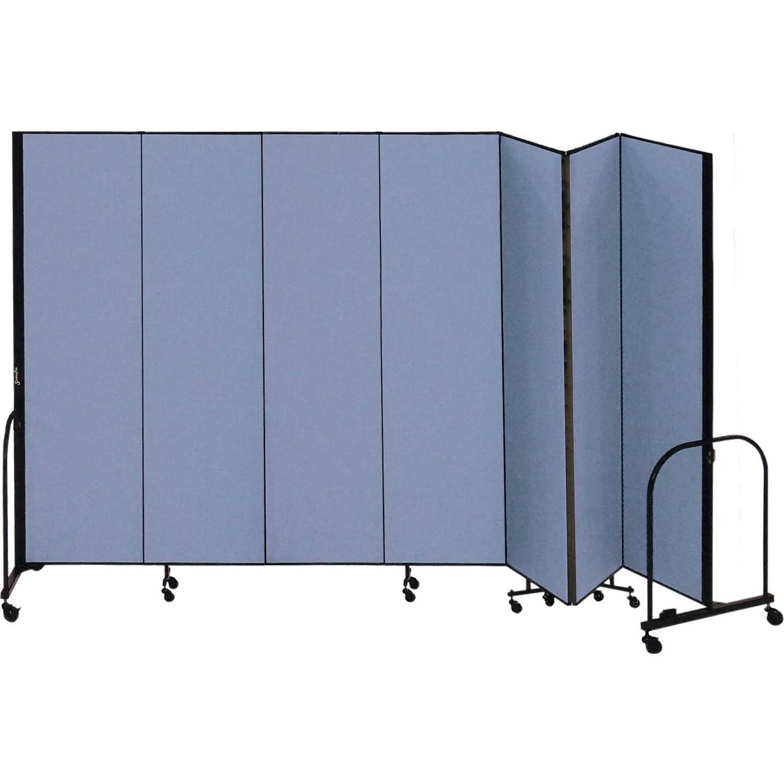 Screenflex® 7-Panel FREEstanding™ Portable Room Dividers, 8H x 131L, Blue