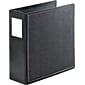 Cardinal EasyOpen Heavy Duty 4" 3-Ring Non-View Binders, D-Ring, Black (14042CB)