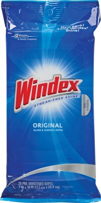 Windex&reg; Cleaner Wipes; 28 Wipes/Pack