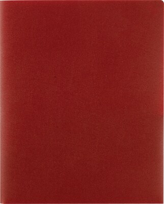 Staples® Two-Pocket Presentation Folder, Burgundy (21636-CC/20634)