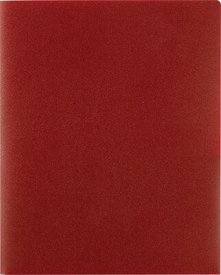 Staples® Two-Pocket Presentation Folder, Burgundy (21636-CC/20634)