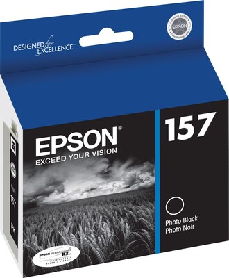 Epson T157 Ultrachrome Photo Black Standard Yield Ink Cartridge