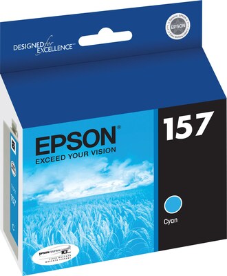 Epson T157 Ultrachrome Cyan Standard Yield Ink Cartridge