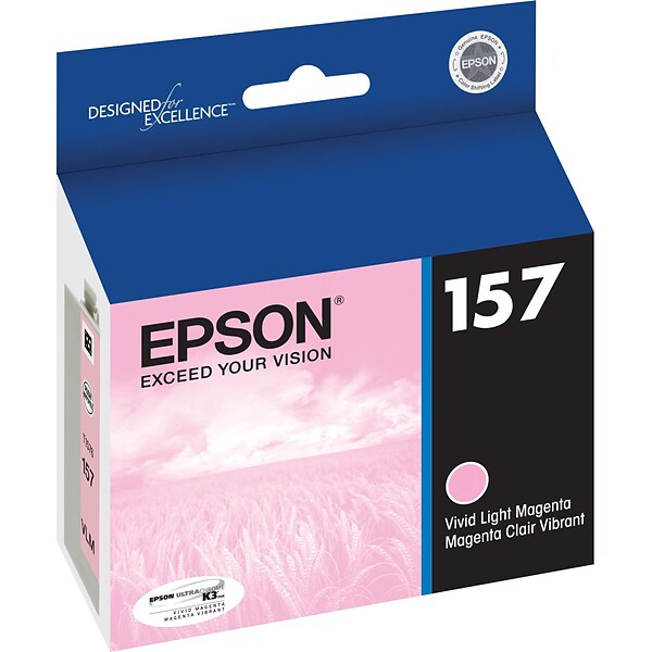 Epson T157 Ultrachrome Light Magenta Standard Yield Ink Cartridge