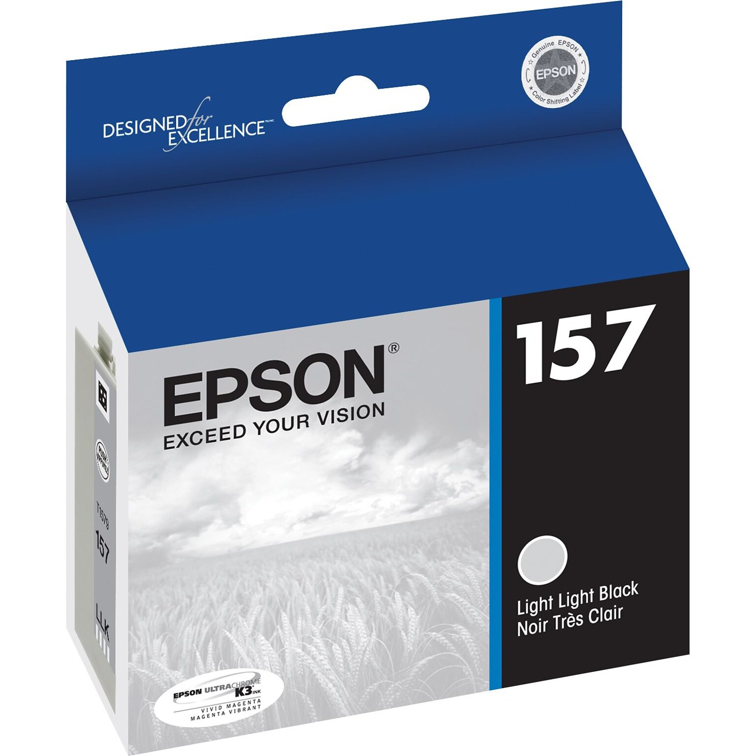 Epson T157 Ultrachrome Light Light Black Standard Yield, Ink Cartridge