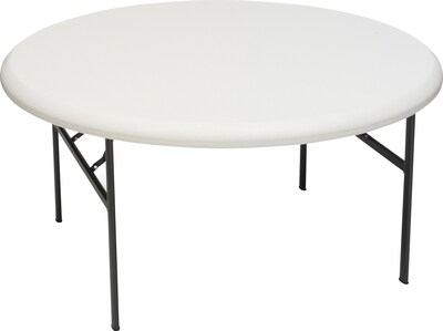 Iceberg® IndestrucTables TOO™ 1200 Series Folding Table, 60 Round, Platinum