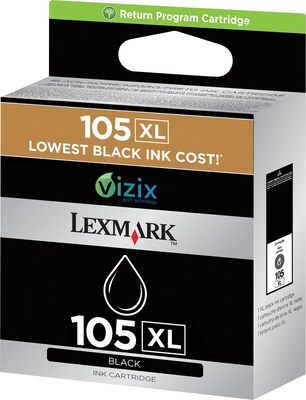 Lexmark 105XL Black High Yield Ink Cartridge (14N0822)