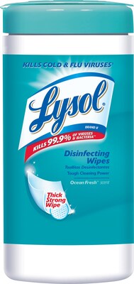 Lysol Disinfecting Wipes Ocean Fresh 80 Pack 1920077925
