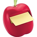 Post-it® Pop-Up Apple-Shaped Dispenser for 3 x 3 Notes, Red, 1 Pad/Pack (APL330)