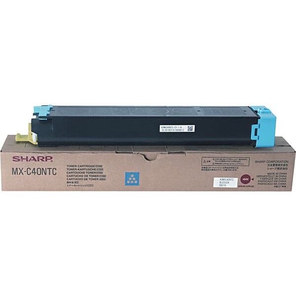 Sharp® MXC40NTC Cyan Laser Toner Cartridge