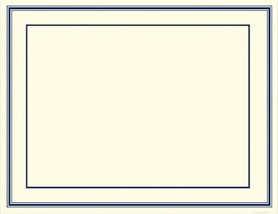 Great Papers Certificates, 8.5 x 11, Navy Blue and Beige, 30/Pack (20103774P2)