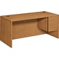 HON® 10500 Series Right Pedestal Desk, Harvest, 29 1/2"H x 66"W x 30"D