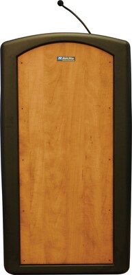 AmpliVox Sound Systems Pinnacle Sound Lectern, Medium Oak (ST3250-MO)