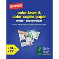 Staples® Premium Laser Paper, 8.5 x 11, 32 lb, 98 Bright, 500/Ream (85047 / 86047)