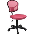 Office Star™, Mesh Armless Low-Back Task Chair, Pink