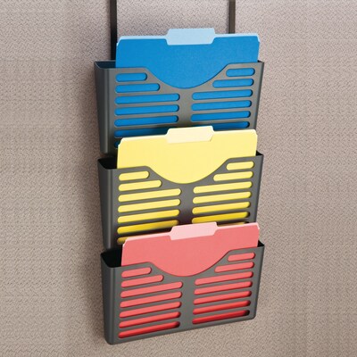 Diversity Products Solutions Verti-Go Cubicle Accessories, 3-Tier File Pocket with Hanger (DPS21659-CC)