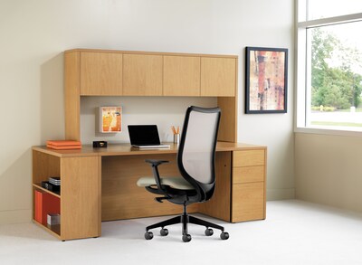 HON® 10500 Series Right Pedestal Desk, Harvest, 29 1/2"H x 72"W x 36"D