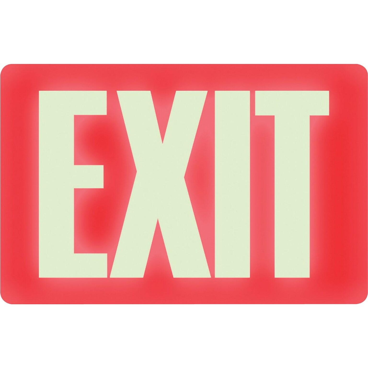 Headline® GLOW IN DARK-EXIT, 8x12, 1 each