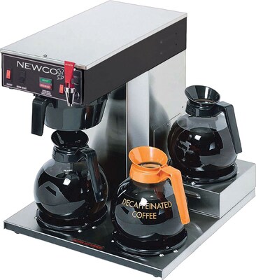 Newco ACE-LP Low Profile 3 Station 36-Cups Automatic Coffee Maker, Black (NEWACELPB)