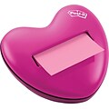 Post-it® Pop-up Dispenser for 3 x 3 Notes, Pink, Heart-Shaped (HD330)