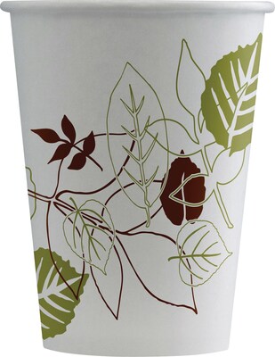 Dixie Pathways Poly Paper Cold Cups, 12 oz., White, 50/Pack (12FPWS)