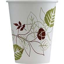 Dixie Pathways Poly Paper Hot Cups, 8 oz., White, 50/Pack (2338PATH)