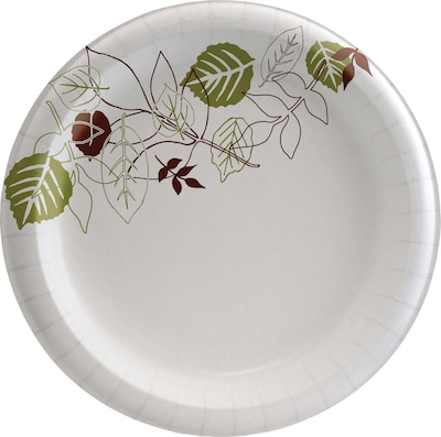 Dixie Disposable Paper Plates, Multicolor, 8.5 in, 100 Count
