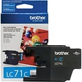 Brother LC71CS Cyan Standard Yield Ink Cartridge, Prints Up to 300 Pages