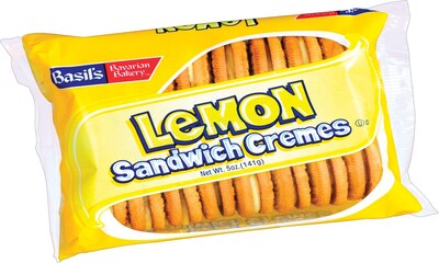 Basils Bavarian Bakery® Lemon Sandwich Cremes Cookies, 5 oz. Bags, 24 Bags/Box