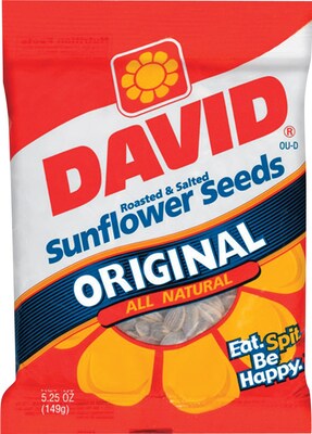 David® Sunflower , Original Flavor, 5.25 oz. Bags, 12 Bags/Box
