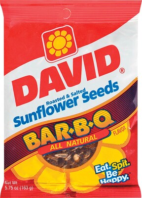 David® Sunflower  BBQ Flavor, 5.25 oz. Bags, 12 Bags/Box